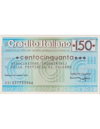 150 lire Associazione Industriali della Provincia di Palermo - 18.03.1976 - (CRIT49) FDS