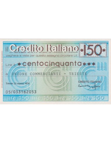 150 lire Unione Commercianti - Trieste - 22.03.1976 - (CRIT50) FDS
