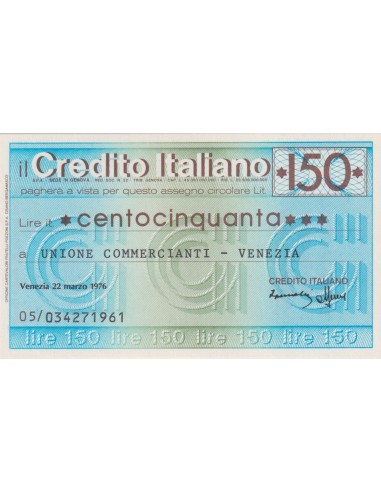 150 lire Unione Commercianti - Venezia - 22.03.1976 - (CRIT52) FDS