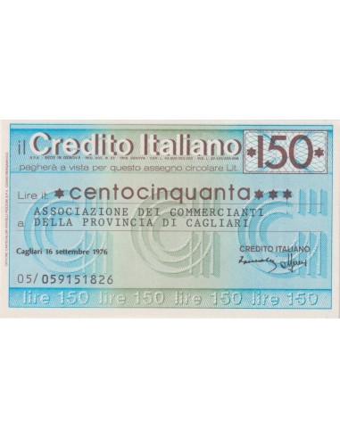 150 lire Associazione Commercianti della Provincia di Cagliari - 16.09.1976 - (CRIT60) FDS