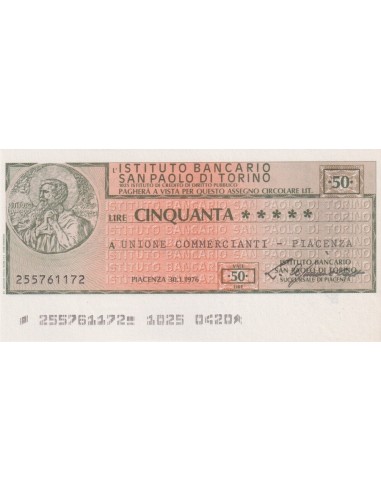 50 lire Unione Commercianti - Piacenza - 30.01.1976 - (IBSPT5) FDS