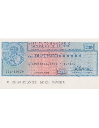 200 lire Confesercenti - Torino  - 06.09.1976 - (IBSPT35) FDS