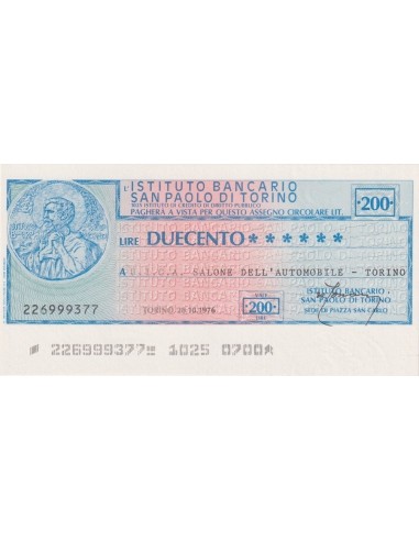 200 lire U.I.C.A. Salone dell’ Automobile - Torino - 28.10.1976 - (IBSPT36) FDS