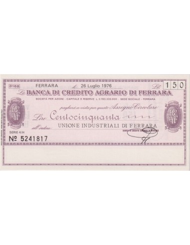 150 lire Unione Industriali di Ferrara - 26.07.1976 - (BCAF52) FDS