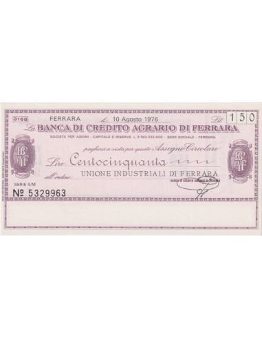 150 lire Unione Industriali di Ferrara - 10.08.1976 - (BCAF53) FDS