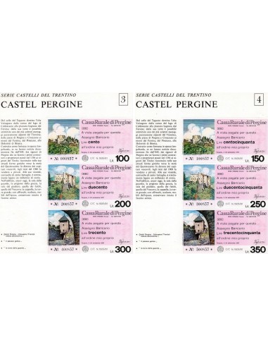 Serie Castelli in 2 fogli - 30.09.1977 - (SF98a) FDS