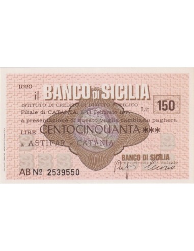 150 lire Astifar - Catania - 14.02.1977 - (BSIC65) FDS