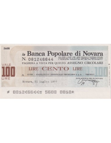 100 lire Siver - Scatolificio Industriale Vercellese S.p.A. - 21.07.1977 - (BPN38) FDS