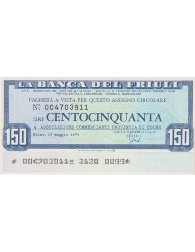 150 lire Associazione Commercianti Provincia di Udine - 16.05.1977 - (BDF14) FDS