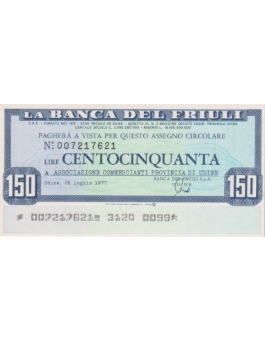 150 lire Associazione Commercianti Provincia di Udine - 25.07.1977 - (BDF17) FDS